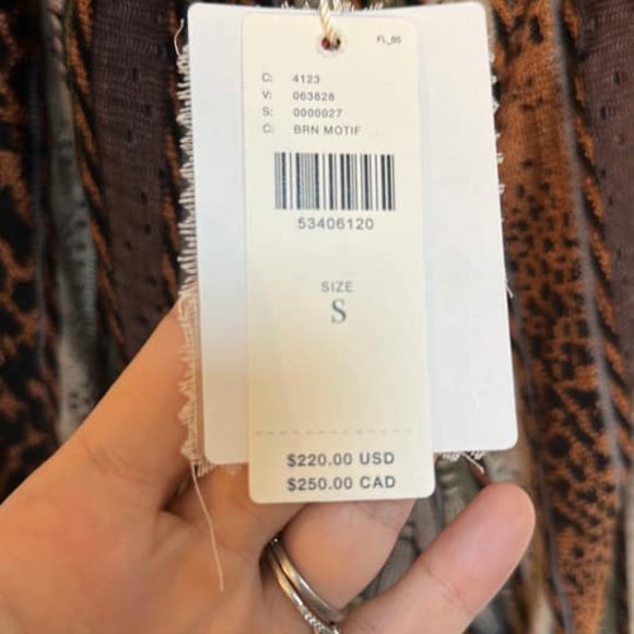 NWT Knit Mixed-Print Pants - Picture 3 of 3